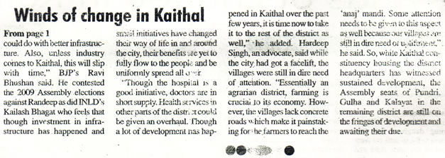 Winds of Change in Kaithal