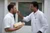 Congratulating Rahulji with Bihar's deliciously fa