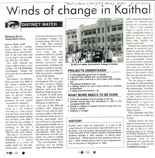 Winds of Change in Kaithal